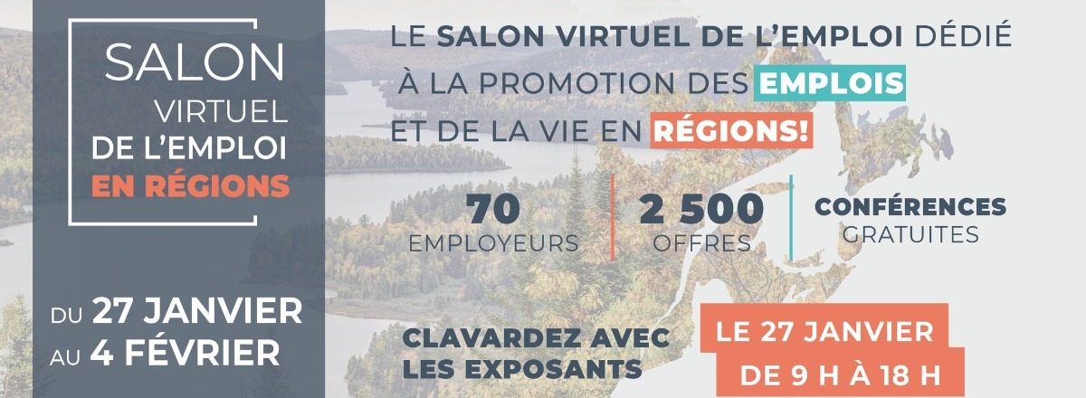 Salut virtuel de l'emploi en régions